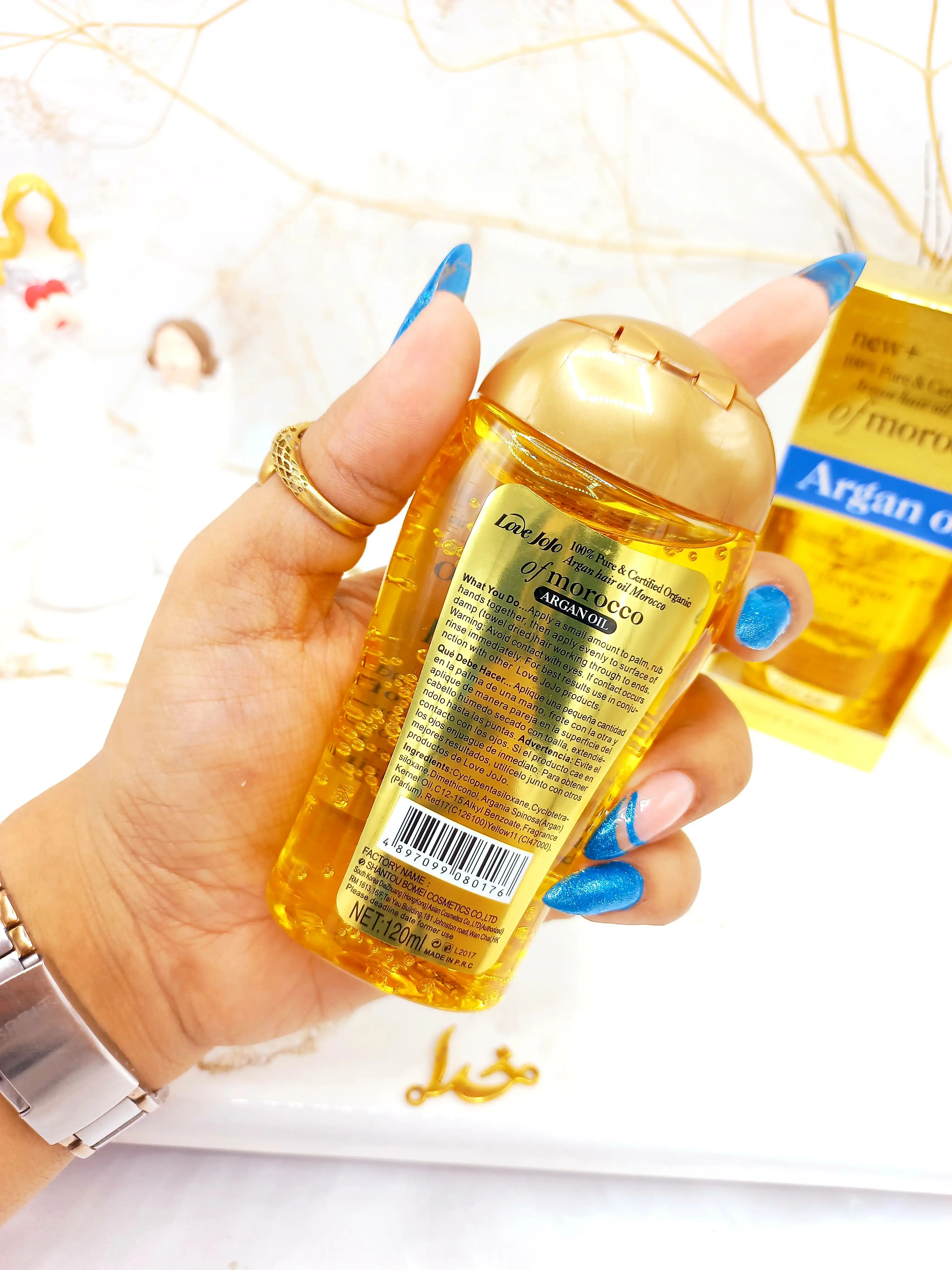 روغن موی آرگان 100% خالص و ارگانیک ساخت مراکش Argan Oil کد 0176