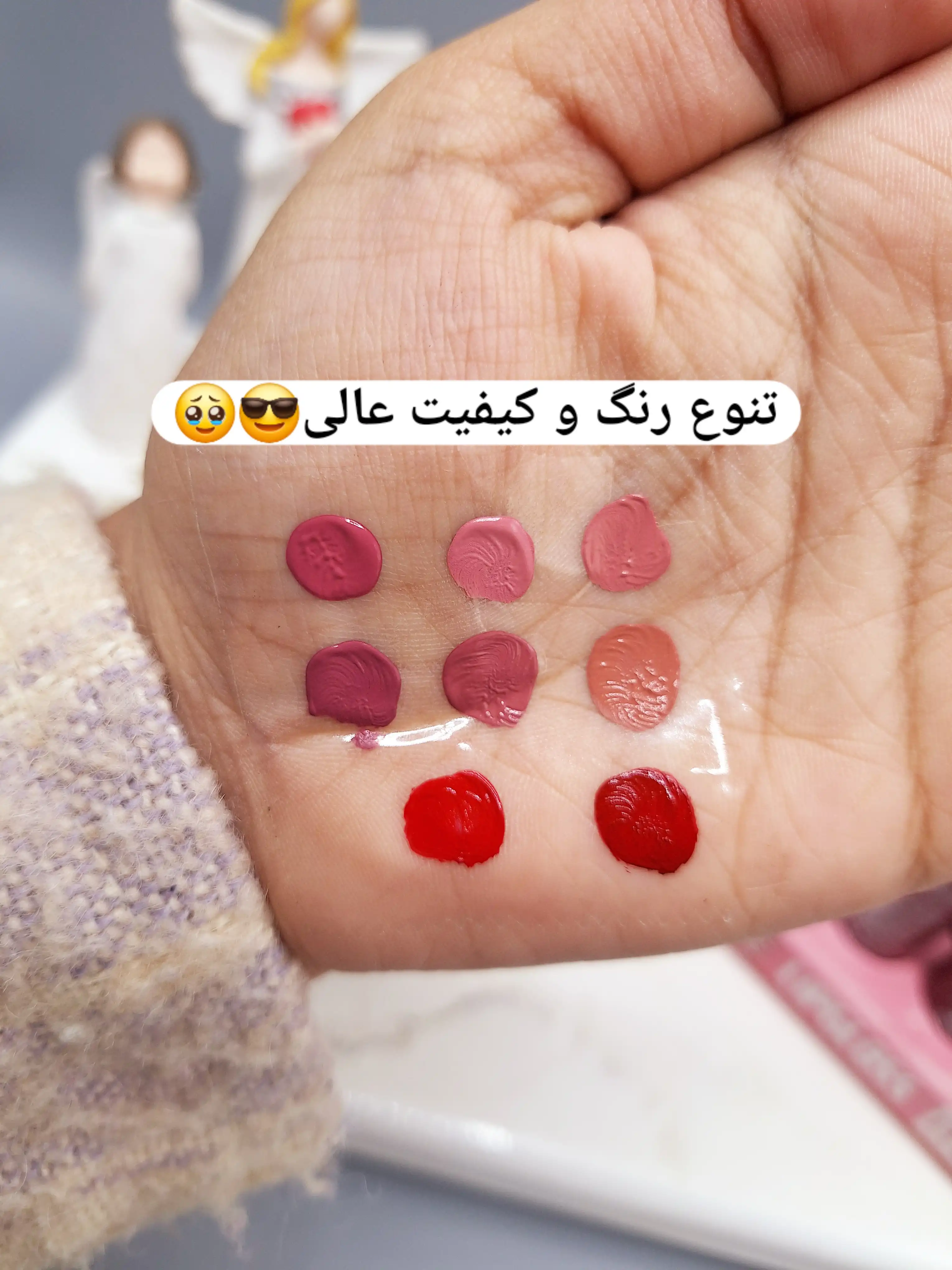 پک 8 تایی رژ لب مایع مات برند نوت کد lp – 153