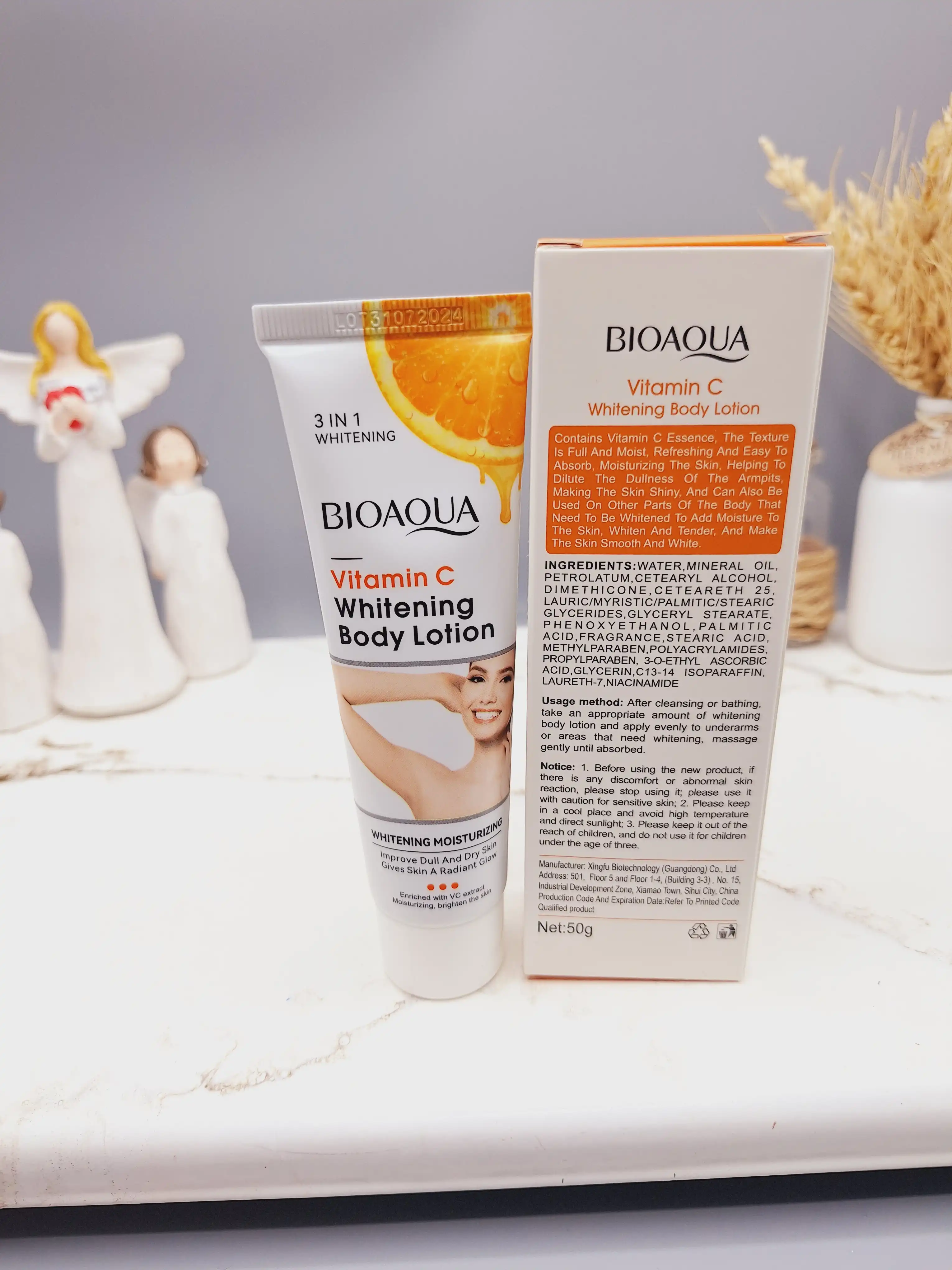 کرم روشن کننده نقاط حساس ویتامین سی بیواکوا (درمان تیرگی کل بدن) کد 13910