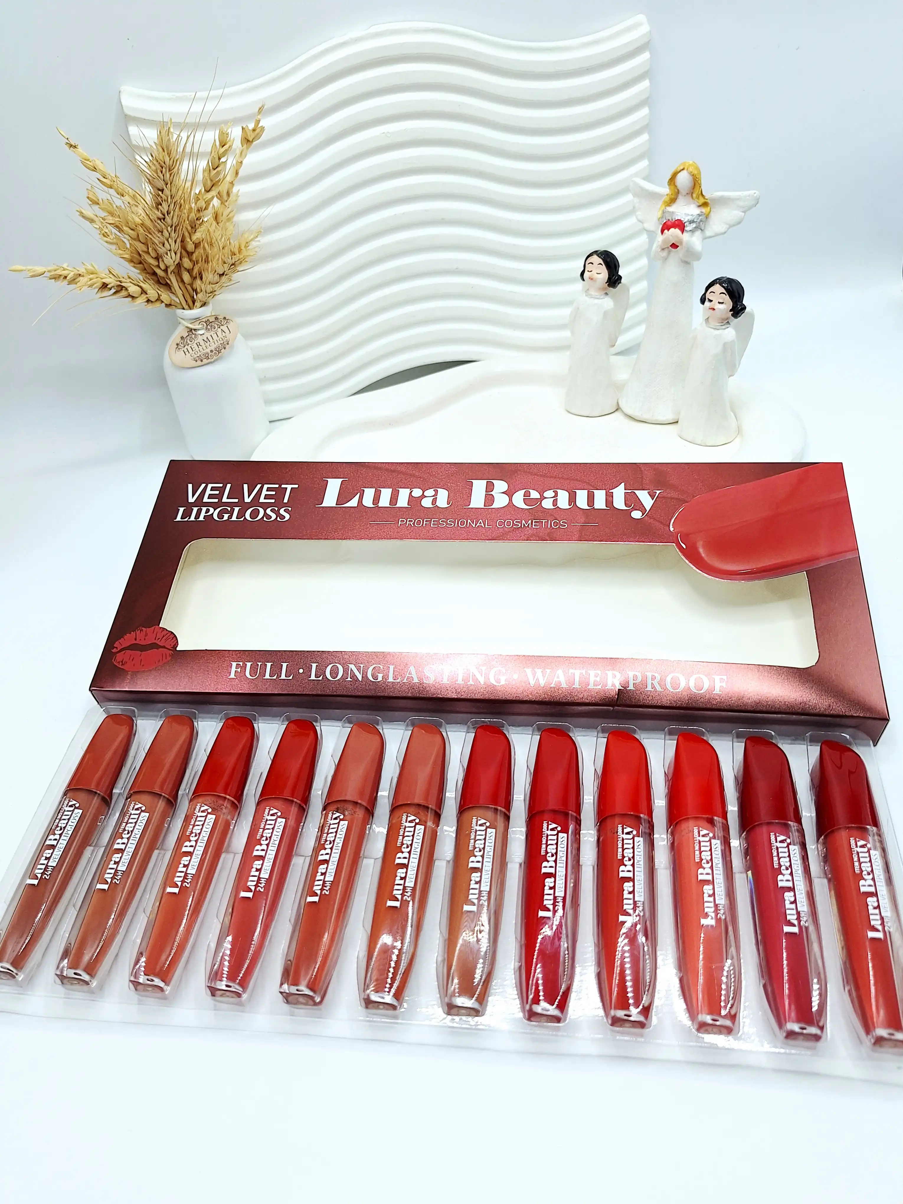 پک رژ مایع 12 تایی Lura Beauty کد 6665پک رژ مایع 12 تایی Lura Beauty کد 6665